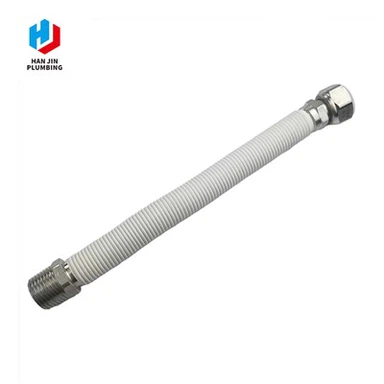 Witte PVC gecoate metalen slang